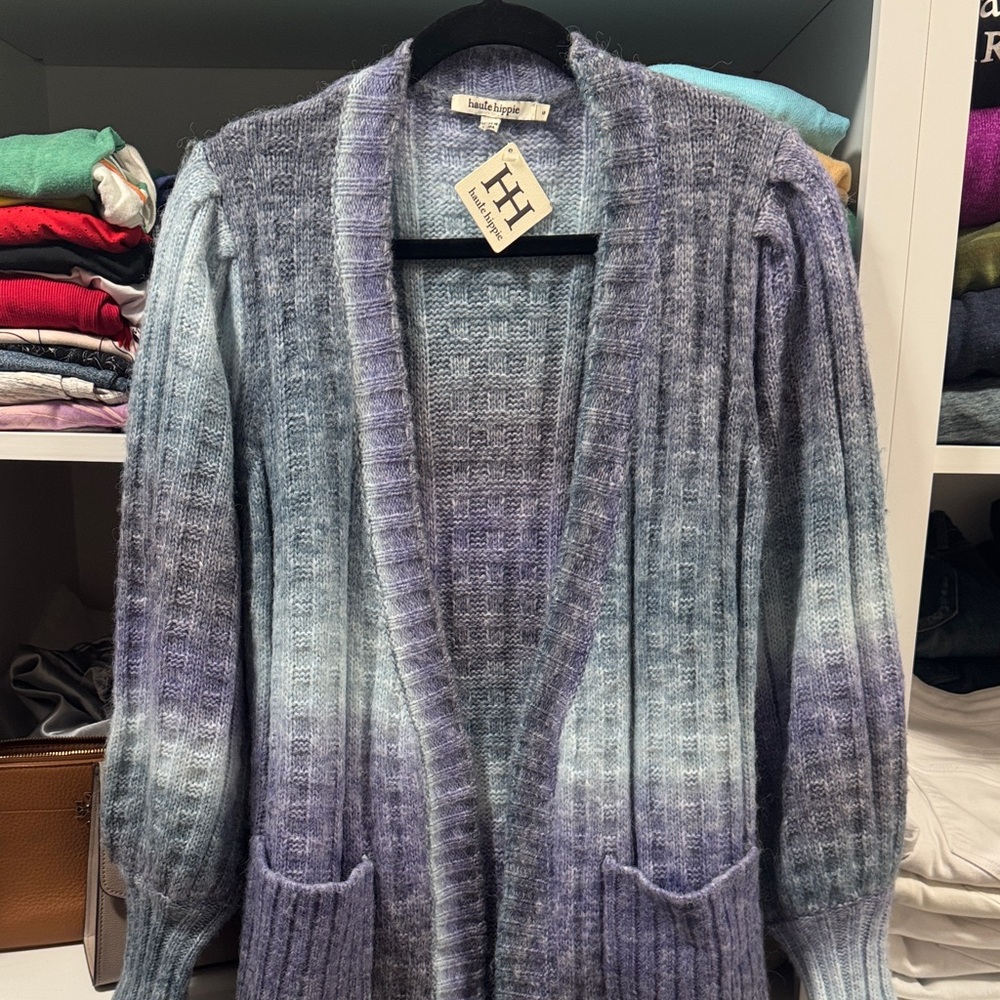 Haute hippie Women's Purple Gradient Sweater